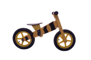 GÅCYKEL TIGER GUL/SVART TRÄ