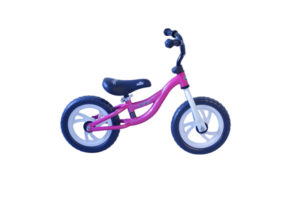MINI REX GÅCYKEL FUSHIA/VIT  12 STÅL EVA HJUL