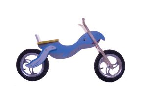 GÅCYKEL EDVIN BLÅ/GRÅ TRÄ