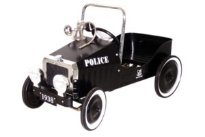 LÅDBIL POLICE CAR 1938 SVART PLÅT
