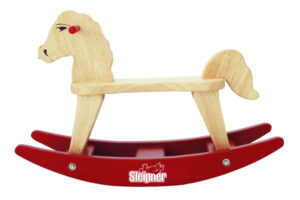 GUNGHÄST  RÖD/TRÄ TRÄ