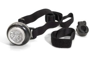 VISION UNIVERSALLAMPA LED 7-DIOD M. 4 FUNK. & VITT SKEN SVART