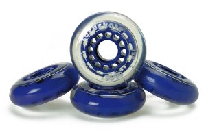 LOTUSKATE HJUL 76MM 78A 4-PACK BLÅ/KLAR