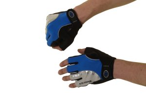 Exustar handske blå vit