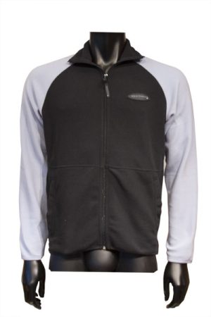 SPARTACUS OUTDOOR FLEECE HERR SVART/BLÅ STL M